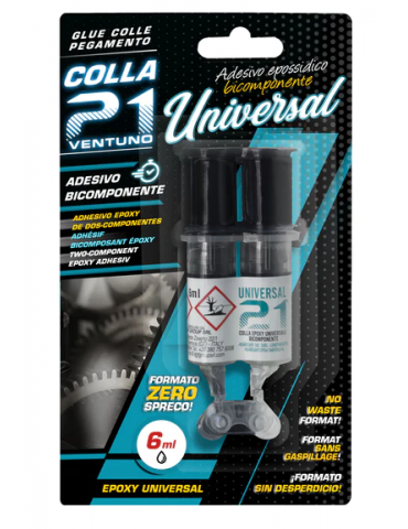 Colla 21 Universal Epossidica Bicomponente a Siringa 6ml