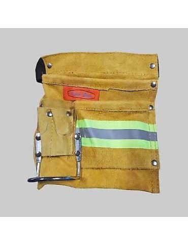 Borsa per Carpentiere in Pelle con Portamartello in Ferro