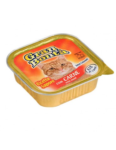 Monge Gran Bonta' Pate' con Carne per Gatto Vaschetta 100 gr